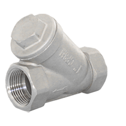 Обратный клапан муфтовый Y-тип нержавеющий, AISI304 DN25 (1"), (CF8), PN64, NK-YC25/4