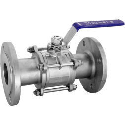Кран шаровый фланцевый трехсоставной нержавеющий (3PC), AISI316 DN50 (2"), (CF8M), PN16, NK-BF50/6