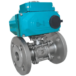 Кран шаровый фланцевый (3PC), DN20 (3/4"), AISI304, PN16, с электроприводом AC 220V (С-03), NK-BFp20/4*PEAH30