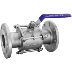 Кран шаровый фланцевый трехсоставной нержавеющий (3PC), AISI316 DN80 (3"), (CF8M), PN16, NK-BF80/6