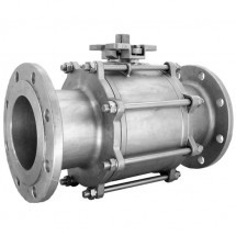 Кран шаровый фланцевый под привод нержавеющий (3PC), AISI304 DN 125 (5&quot;), (CF8), PN16, NK-BFp125/4
