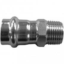 Пресс-тройник нержавеющий, AISI304 22mm x 18mm x 22mm, CF8, PN16, NK-PT22*18*22/4