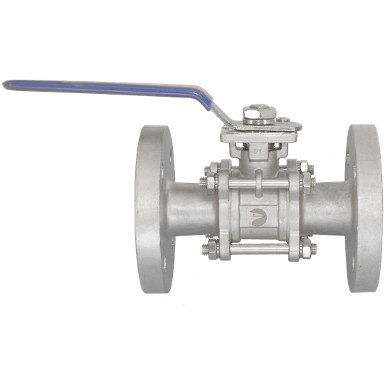 Кран шаровый фланцевый под привод нержавеющий (3PC), AISI304 DN15 (1/2"), (CF8), PN16, NK-BFp15/4