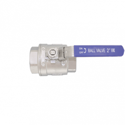 Кран шаровый трёхходовой T-тип, AISI304 DN50 (2&quot;), с двухсторонним пневмоприводом AT92D, NK-BTt50/4*AT92D