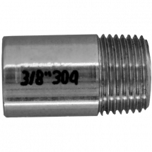 Ниппель приварной нержавеющий, AISI304 DN10 (3/8&quot;), (CF8), PN16, NK-NE10/4