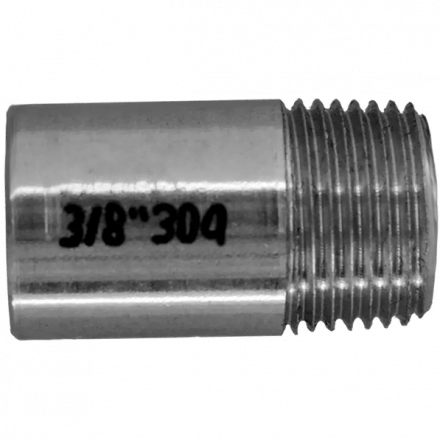 Ниппель приварной нержавеющий, AISI304 DN10 (3/8&quot;), (CF8), PN16, NK-NE10/4