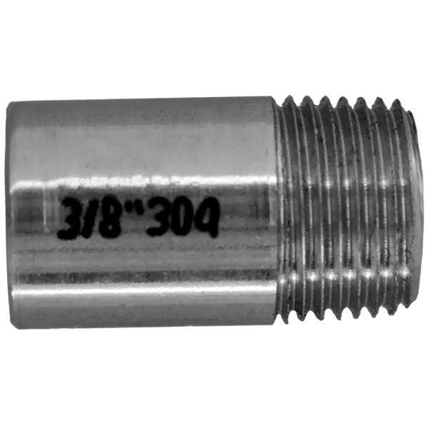 Ниппель приварной нержавеющий, AISI304 DN10 (3/8"), (CF8), PN16, NK-NE10/4